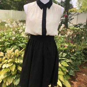 Black and Cream Dress